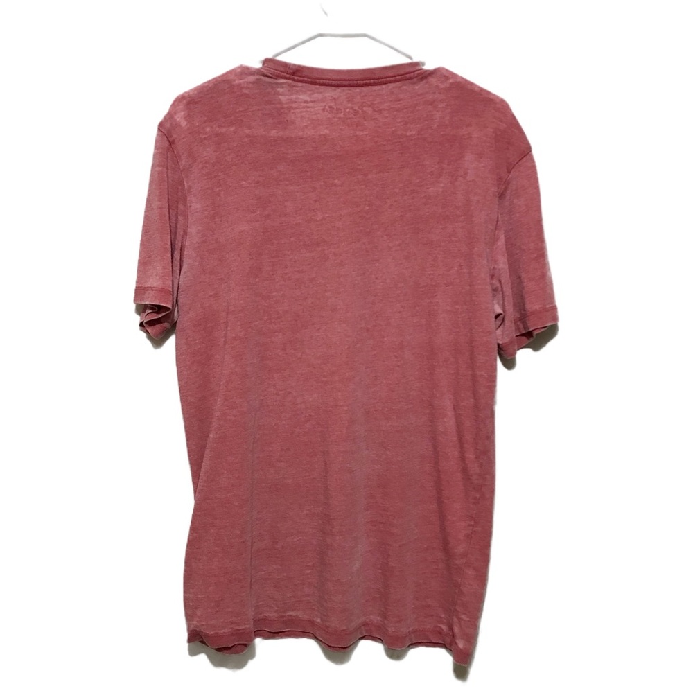 Lucky Brand Short Sleeve Tshirt Mens Medium Fender Peace Strings TEE Faded Red - Picture 2 of 7